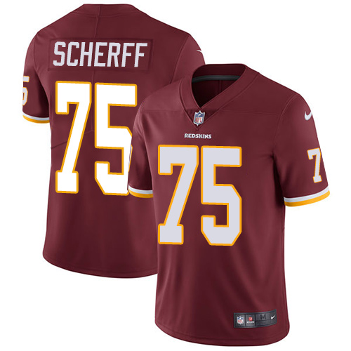 Nike Redskins #75 Brandon Scherff Burgundy Red Team Color Men's Stitched NFL Vapor Untouchable Limited Jersey Nike Redskins #75 Brandon Scherff Burgundy Red Team Color Men's Stitched NFL Vapor Untouchable Limited Jersey