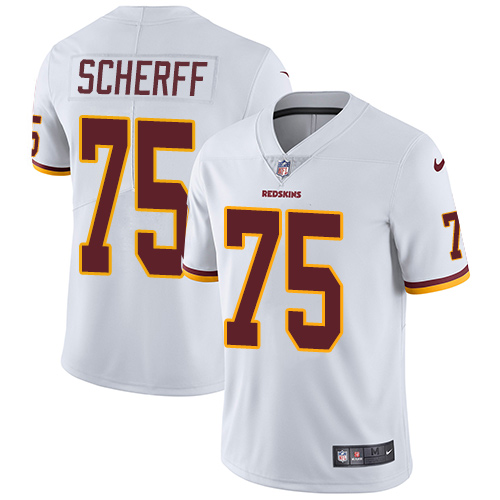 Nike Redskins #75 Brandon Scherff White Men's Stitched NFL Vapor Untouchable Limited Jersey Nike Redskins #75 Brandon Scherff White Men's Stitched NFL Vapor Untouchable Limited Jersey
