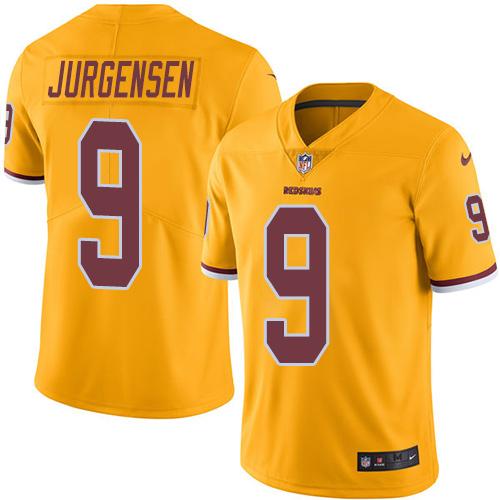 Nike Redskins #9 Sonny Jurgensen Gold Men's Stitched NFL Limited Rush Jersey Nike Redskins #9 Sonny Jurgensen Gold Men's Stitched NFL Limited Rush Jersey