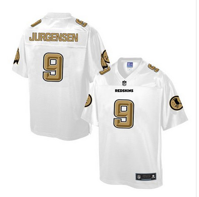 Nike Redskins #9 Sonny Jurgensen White Men's NFL Pro Line Fashion Game Jersey