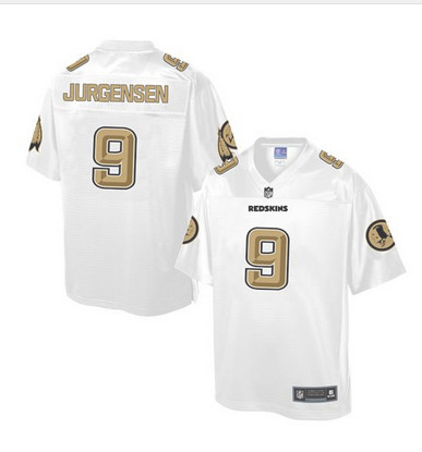 Nike Redskins #9 Sonny Jurgensen White Men's NFL Pro Line Fashion Game Jersey