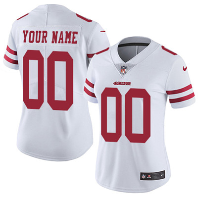 Nike San Francisco 49ers Customized White Stitched Vapor Untouchable Limited Women's NFL Jersey Nike San Francisco 49ers Customized White Stitched Vapor Untouchable Limited Women's NFL Jersey