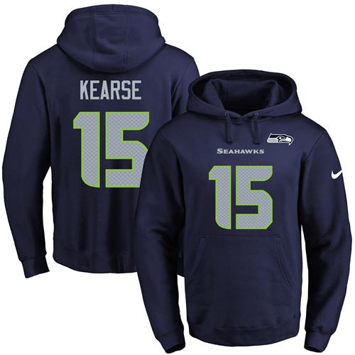Nike Seahawks #15 Jermaine Kearse Navy Blue Name & Number Pullover NFL Hoodie Nike Seahawks #15 Jermaine Kearse Navy Blue Name & Number Pullover NFL Hoodie