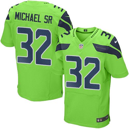 Nike Seahawks #32 Christine Michael SR Green Men's Stitched NFL Elite Rush Jersey Nike Seahawks #32 Christine Michael SR Green Men's Stitched NFL Elite Rush Jersey
