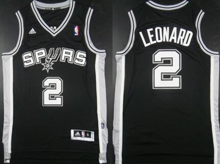 Nike Spurs #2 Kawhi Leonard Black NBA Jersey
