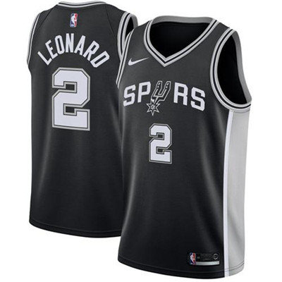 Nike Spurs #2 Kawhi Leonard Black Youth NBA Swingman Jersey