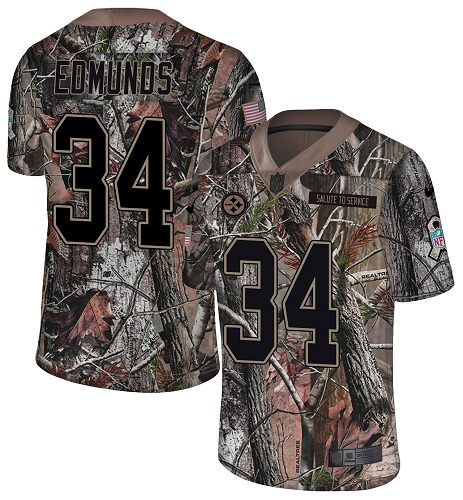 Nike Steelers #34 Terrell Edmunds Camo Youth Stitched NFL Limited Rush Realtree Jersey Nike Steelers #34 Terrell Edmunds Camo Youth Stitched NFL Limited Rush Realtree Jersey