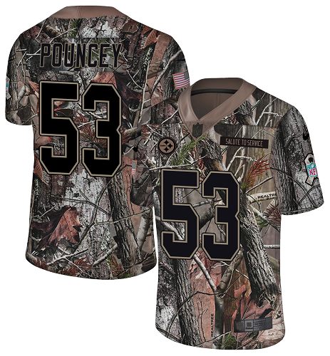 Nike Steelers #53 Maurkice Pouncey Camo Youth Stitched NFL Limited Rush Realtree Jersey Nike Steelers #53 Maurkice Pouncey Camo Youth Stitched NFL Limited Rush Realtree Jersey