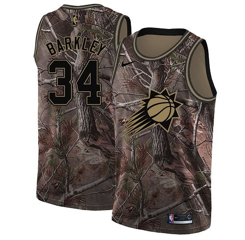 Nike Suns #34 Charles Barkley Camo NBA Swingman Realtree Collection Jersey