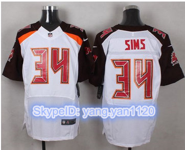 Nike Tampa Bay Buccaneers #34 Charles Sims White Men's Stitched NFL New Elite Jersey
