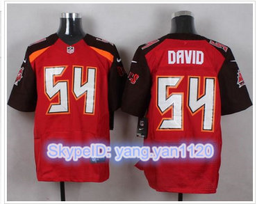 Nike Tampa Bay Buccaneers #54 Lavonte David Red Team Color Men's Stitched NFL New Elite Jersey