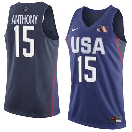 Nike Team USA #15 Carmelo Anthony Navy Blue 2016 Dream Team Game Youth NBA Jersey Nike Team USA #15 Carmelo Anthony Navy Blue 2016 Dream Team Game Youth NBA Jersey