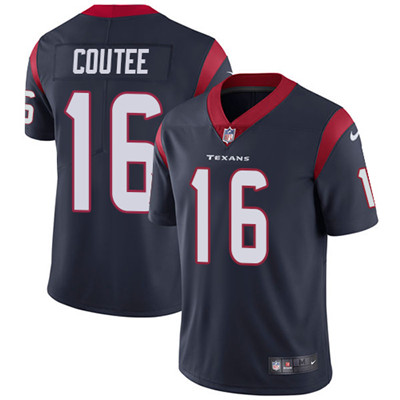 Nike Texans #16 Keke Coutee Navy Blue Team Color Men's Stitched NFL Vapor Untouchable Limited Jersey