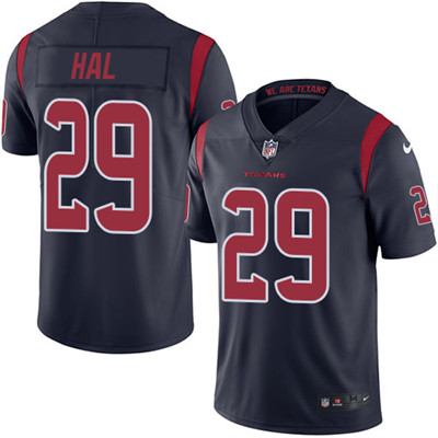 Nike Texans #29 Andre Hal Navy Blue Youth Stitched NFL Limited Rush Jersey Nike Texans #29 Andre Hal Navy Blue Youth Stitched NFL Limited Rush Jersey