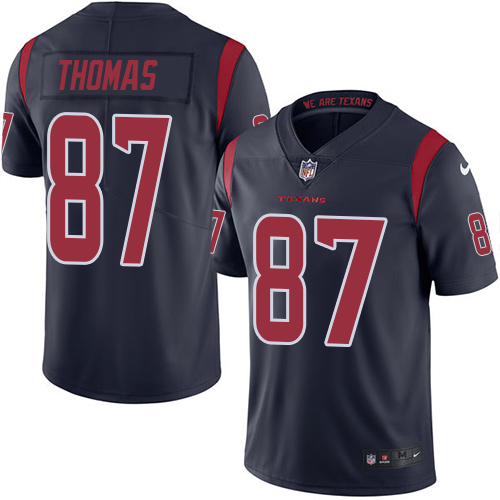 Nike Texans #87 Demaryius Thomas Navy Blue Youth Stitched NFL Limited Rush Jersey