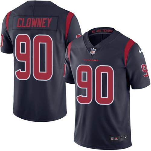 Nike Texans #90 Jadeveon Clowney Navy Blue Youth Stitched NFL Limited Rush Jersey Nike Texans #90 Jadeveon Clowney Navy Blue Youth Stitched NFL Limited Rush Jersey