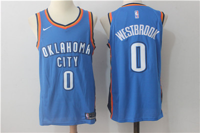 Nike Thunder #0 Russell Westbrook Blue Stitched NBA Jersey Nike Thunder #0 Russell Westbrook Blue Stitched NBA Jersey