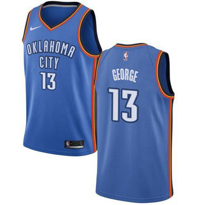 Nike Thunder #13 Paul George Blue Youth NBA Swingman Jersey