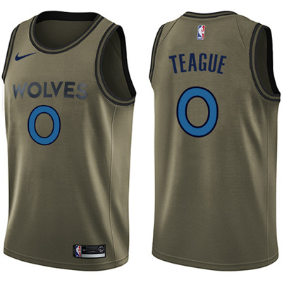 Nike Timberwolves #0 Jeff Teague Green Salute to Service Youth NBA Swingman Jersey Nike Timberwolves #0 Jeff Teague Green Salute to Service Youth NBA Swingman Jersey