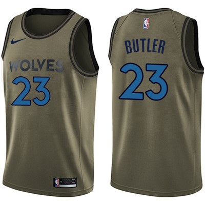 Nike Timberwolves #23 Jimmy Butler Green Salute to Service Youth NBA Swingman Jersey Nike Timberwolves #23 Jimmy Butler Green Salute to Service Youth NBA Swingman Jersey
