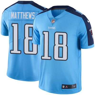Nike Titans #18 Rishard Matthews Light Blue Youth Stitched NFL Limited Rush Jersey Nike Titans #18 Rishard Matthews Light Blue Youth Stitched NFL Limited Rush Jersey