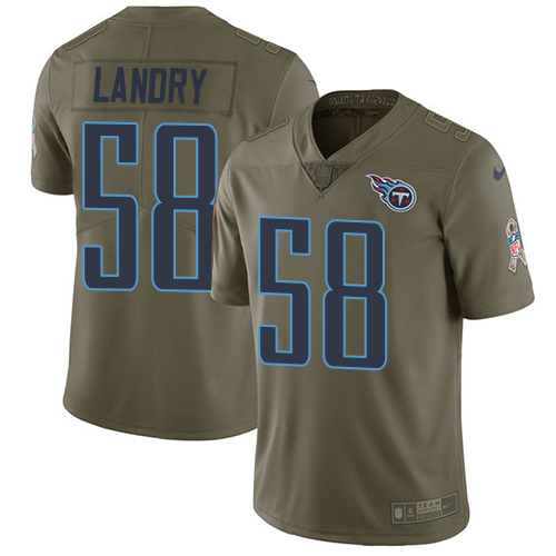 Nike Titans #58 Harold Landry Olive Youth Stitched NFL Limited 2017 Salute to Service Jersey Nike Titans #58 Harold Landry Olive Youth Stitched NFL Limited 2017 Salute to Service Jersey