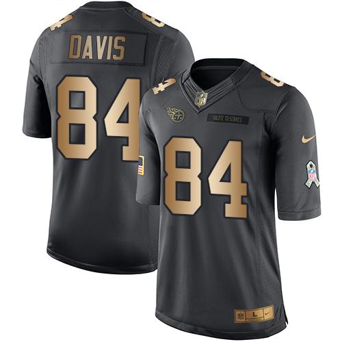 Nike Titans #84 Corey Davis Black Youth Stitched NFL Limited Gold Salute to Service Jersey Nike Titans #84 Corey Davis Black Youth Stitched NFL Limited Gold Salute to Service Jersey