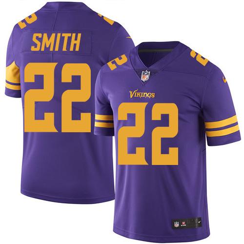 Nike Vikings #22 Harrison Smith Purple Men's Stitched NFL Limited Rush Jersey Nike Vikings #22 Harrison Smith Purple Men's Stitched NFL Limited Rush Jersey