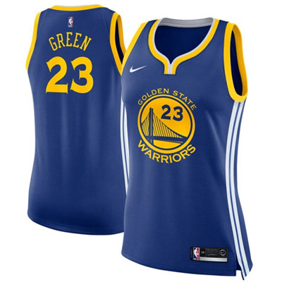 Nike Warriors #23 Draymond Green Blue Women's NBA Swingman Icon Edition Jersey