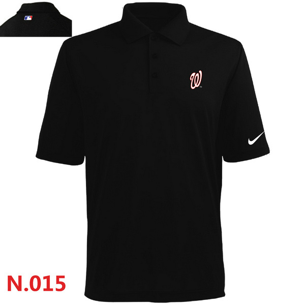 Nike Washington Nationals Men's Black Polo Shirt