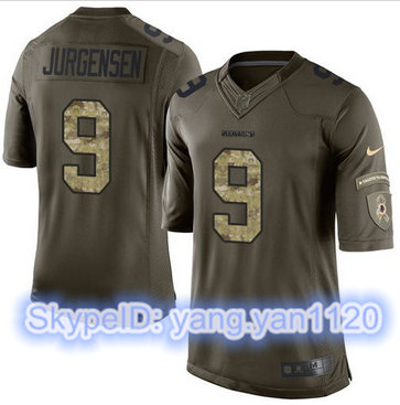 Nike Washington Redskins #9 Sonny Jurgensen Green Men's Stitched NFL Limited Salute to Service Jersey