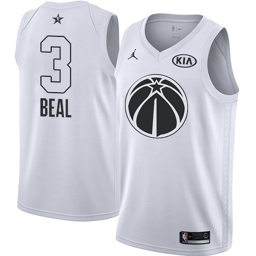 Nike Wizards #3 Bradley Beal White NBA Jordan Swingman 2018 All-Star Game Jersey Nike Wizards #3 Bradley Beal White NBA Jordan Swingman 2018 All-Star Game Jersey