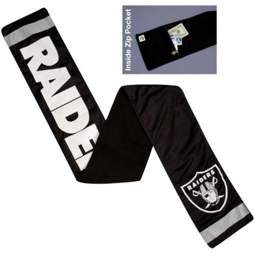 Oakland Raiders Black Metallic Thread Game Scarf -2