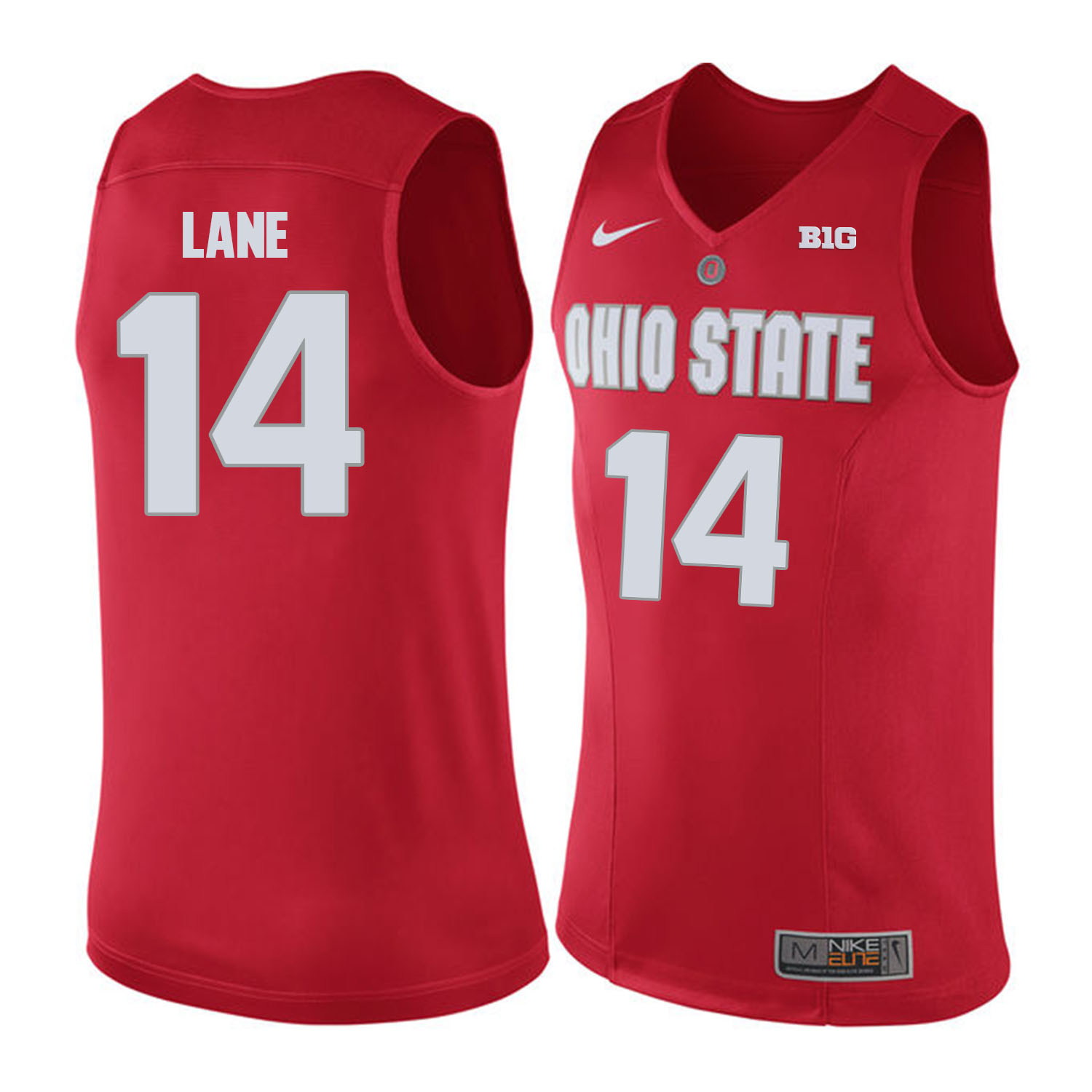 Ohio State Buckeyes #14 Lane Red College Basketball Jersey
