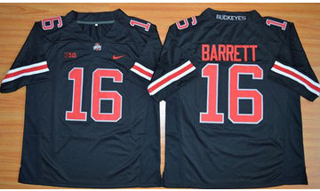 Ohio State Buckeyes #16 J. T. Barrett Black(Red No.) Limited Stitched NCAA Jersey Ohio State Buckeyes #16 J. T. Barrett Black(Red No.) Limited Stitched NCAA Jersey
