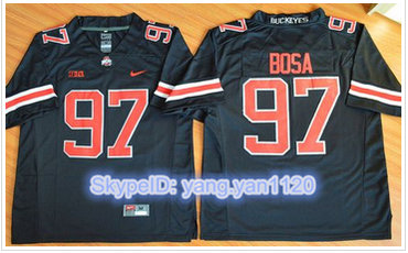 Ohio State Buckeyes #97 Joey Bosa Black(Red No.) Limited Stitched NCAA Jersey