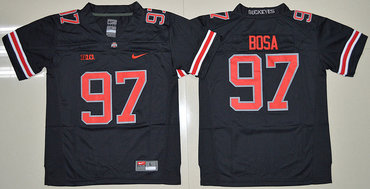 Ohio State Buckeyes #97 Joey Bosa Black(Red No.) Limited Stitched Youth NCAA Jersey