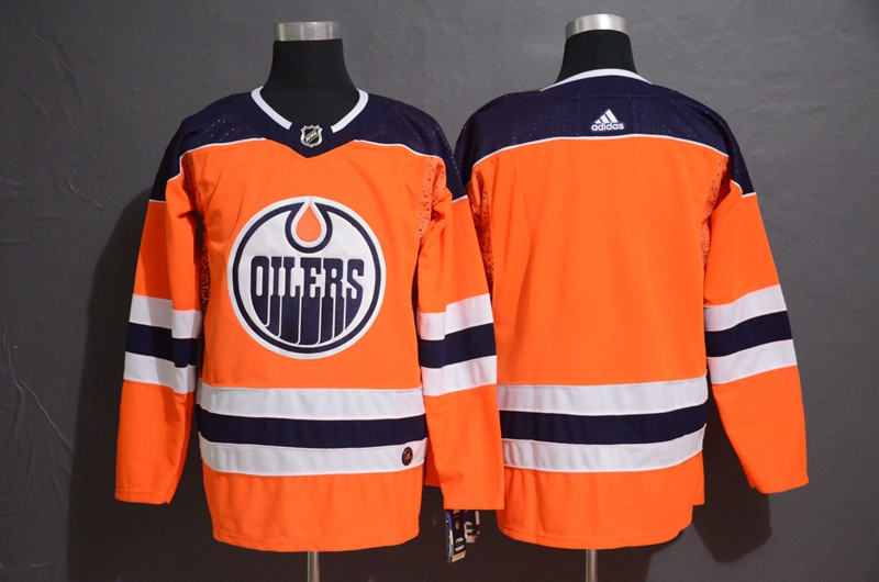 Oilers Blank Orange Adidas Jersey Oilers Blank Orange Adidas Jersey