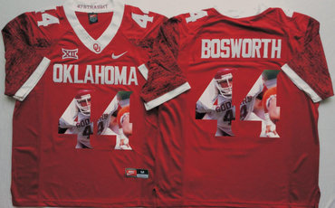Oklahoma Sooners 44 Brian Bosworth Red Portrait Number College Jersey Oklahoma Sooners 44 Brian Bosworth Red Portrait Number College Jersey