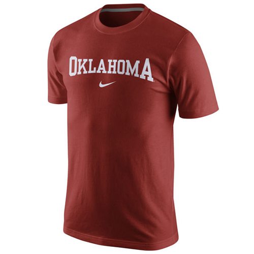 Oklahoma Sooners College Wordmark T-Shirt Crimson