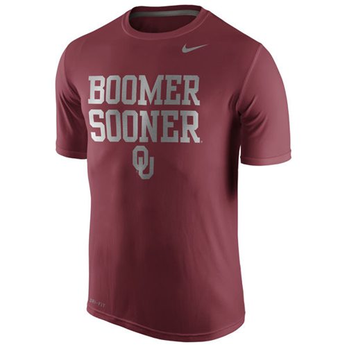 Oklahoma Sooners Nike Legend Championship Drive Performance T-Shirt Crimson