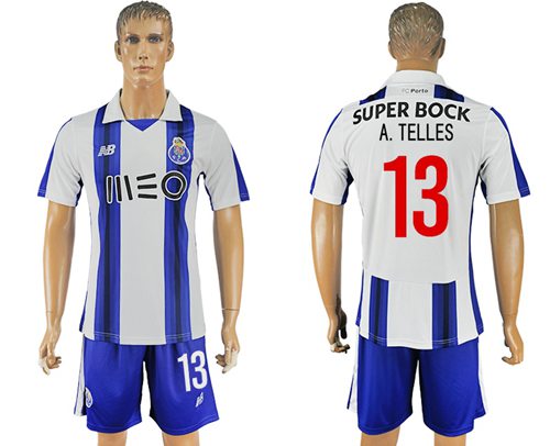 Oporto #13 A.Telles Home Soccer Club Jersey