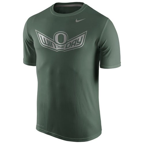 Oregon Ducks Legend Championship Drive Performance T-Shirt Apple Green