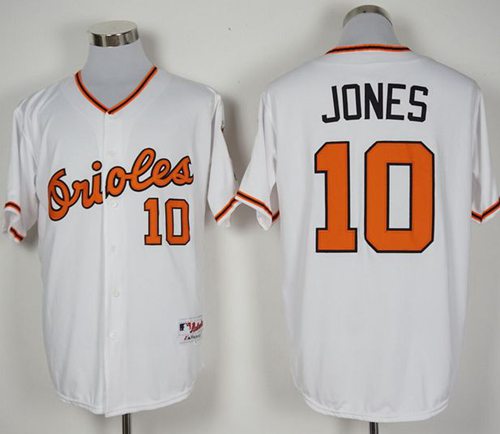 Orioles #10 Adam Jones White 1966 Turn Back The Clock Stitched MLB Jersey Orioles #10 Adam Jones White 1966 Turn Back The Clock Stitched MLB Jersey