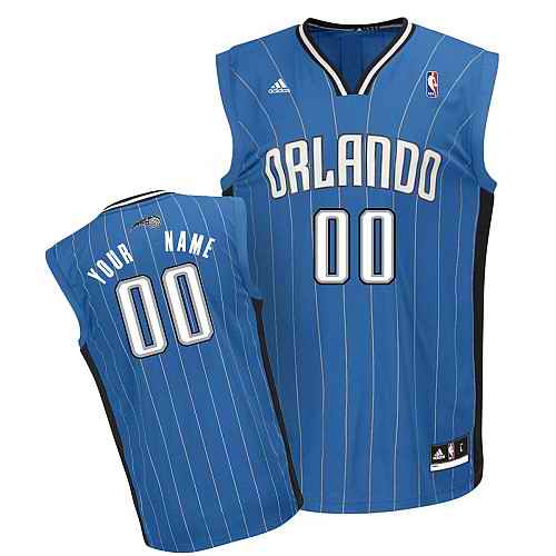 Orlando Magic Custom Blue Adidas Road Jersey