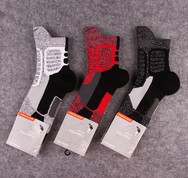 Three Nike Hyper Elite Basketball Crew Socks