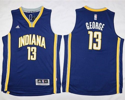 Pacers #13 Paul George Navy Blue Youth Stitched NBA Jersey Pacers #13 Paul George Navy Blue Youth Stitched NBA Jersey