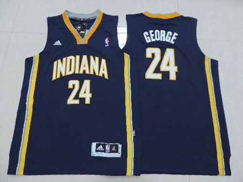 Pacers #24 Paul George Navy Blue Youth Stitched NBA Jersey Pacers #24 Paul George Navy Blue Youth Stitched NBA Jersey