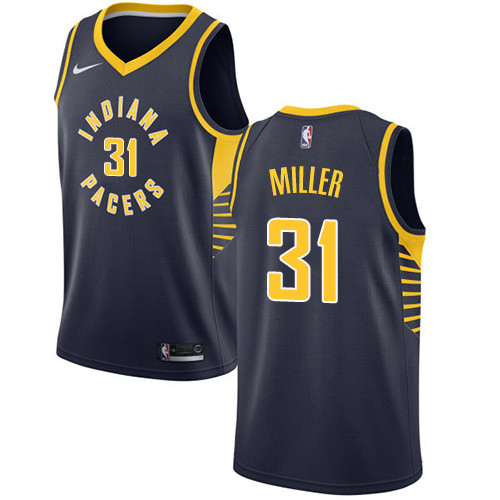 Pacers #31 Reggie Miller Navy Blue Youth Basketball Swingman Icon Edition Jersey