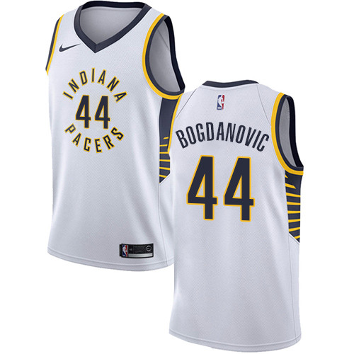 Pacers #44 Bojan Bogdanovic White Youth Basketball Swingman Association Edition Jersey